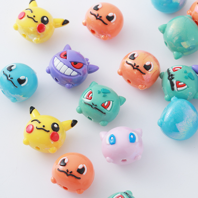 Phone Accessories Crochet - 12pcs Pokémon Bead DIY Mobile Phone