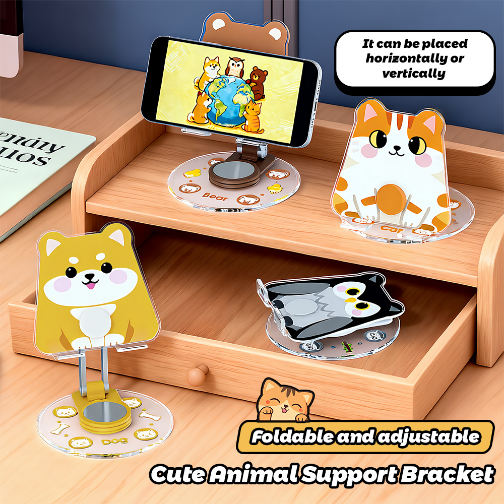 Phone Accessories Officeworks - Cute Animal Phone Stand 360 Rotatable