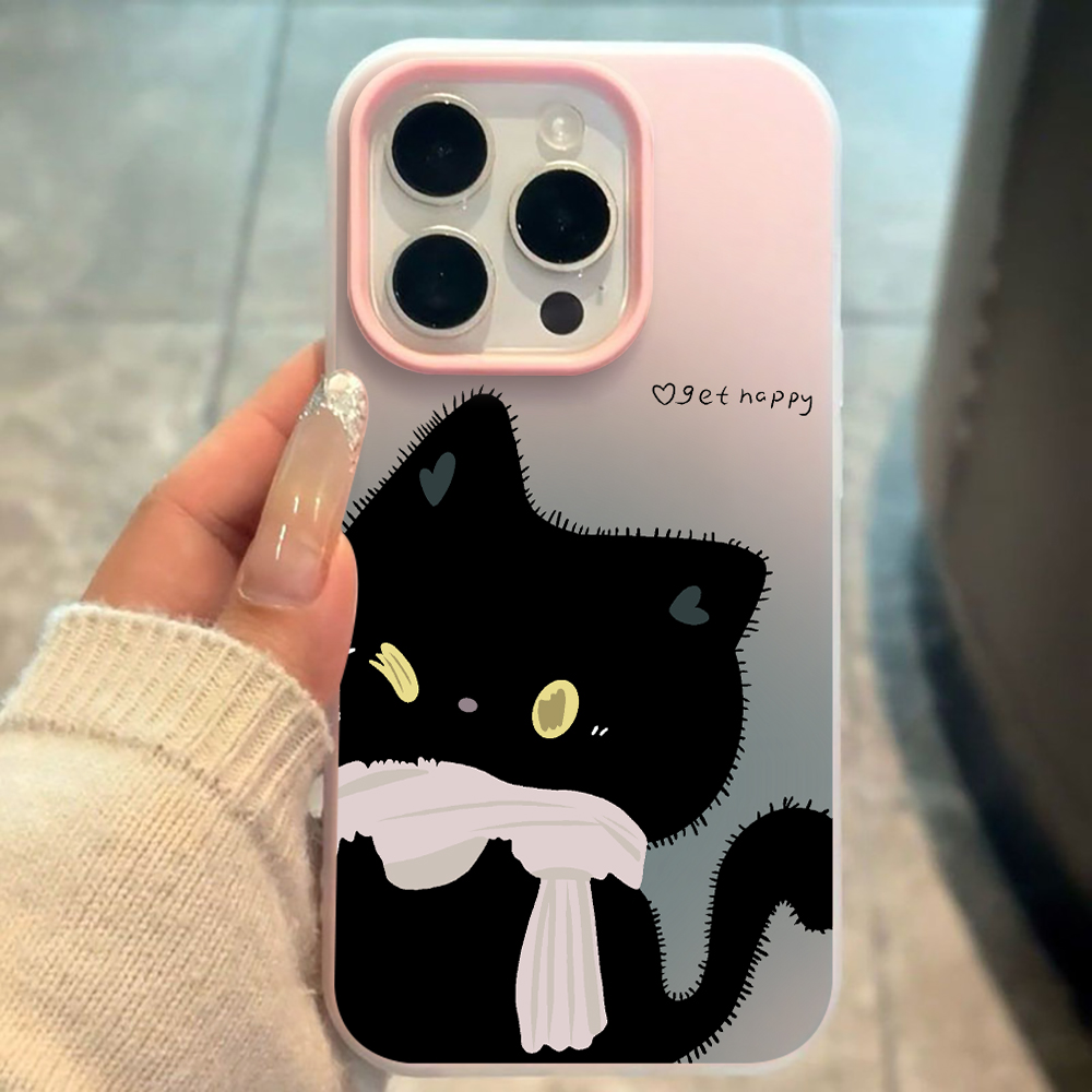 Xiaomi Phone Accessories - INS Couple Black White Cat Candy