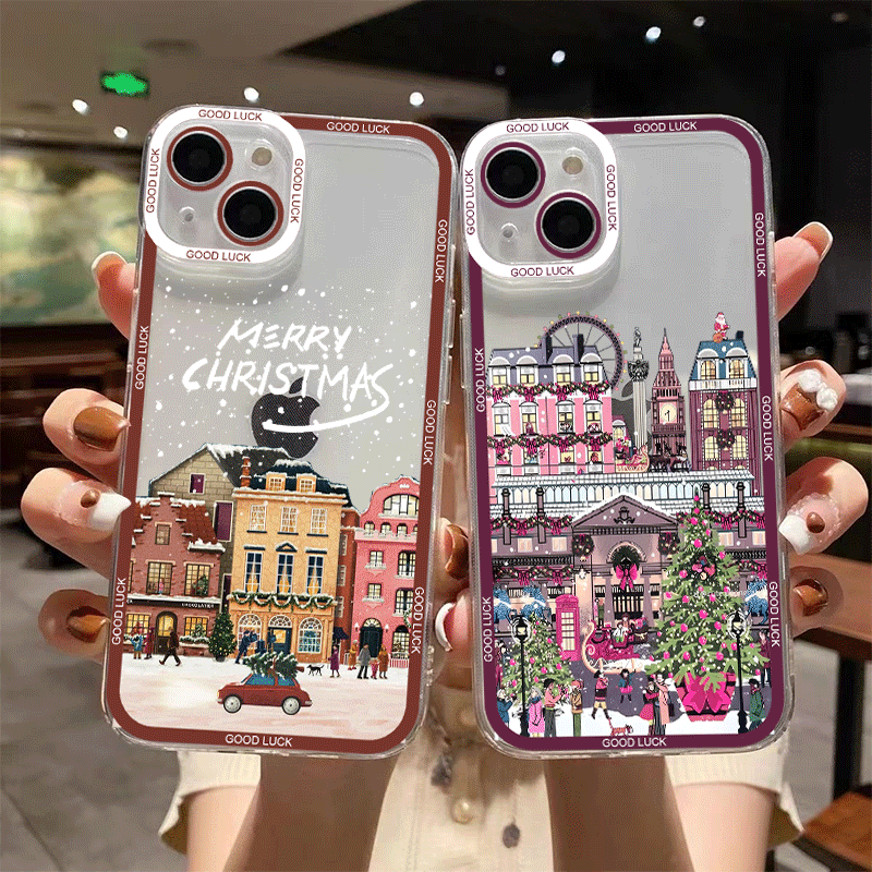 Xiaomi Phone Accessories - Winter New Year Christmas Street Scenery