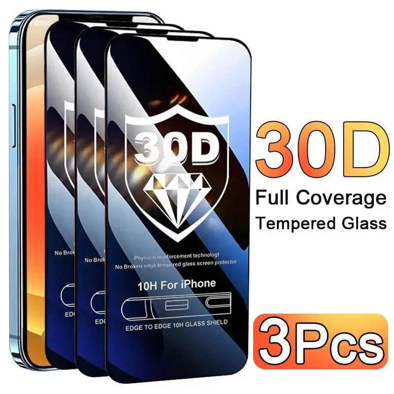 Phone Accessories Website - 3PCS Glass Protector Phone Case for