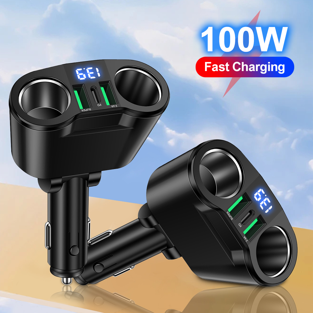 Usb C Hub - USB Car Charger Adapter Type C