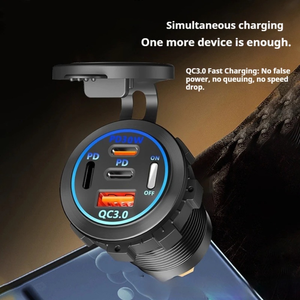 83W PD QC3.0 4-Port Car Charge - Usb C Hub 评论和价格