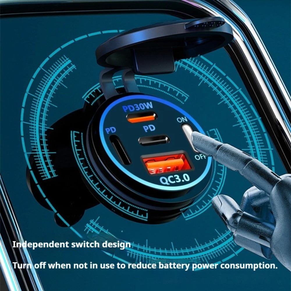 83W PD QC3.0 4-Port Car Charge - Usb C Hub 评论和价格
