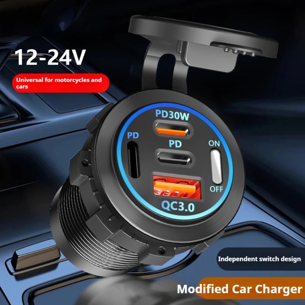 83W PD QC3.0 4-Port Car Charge - Usb C Hub 评论和价格