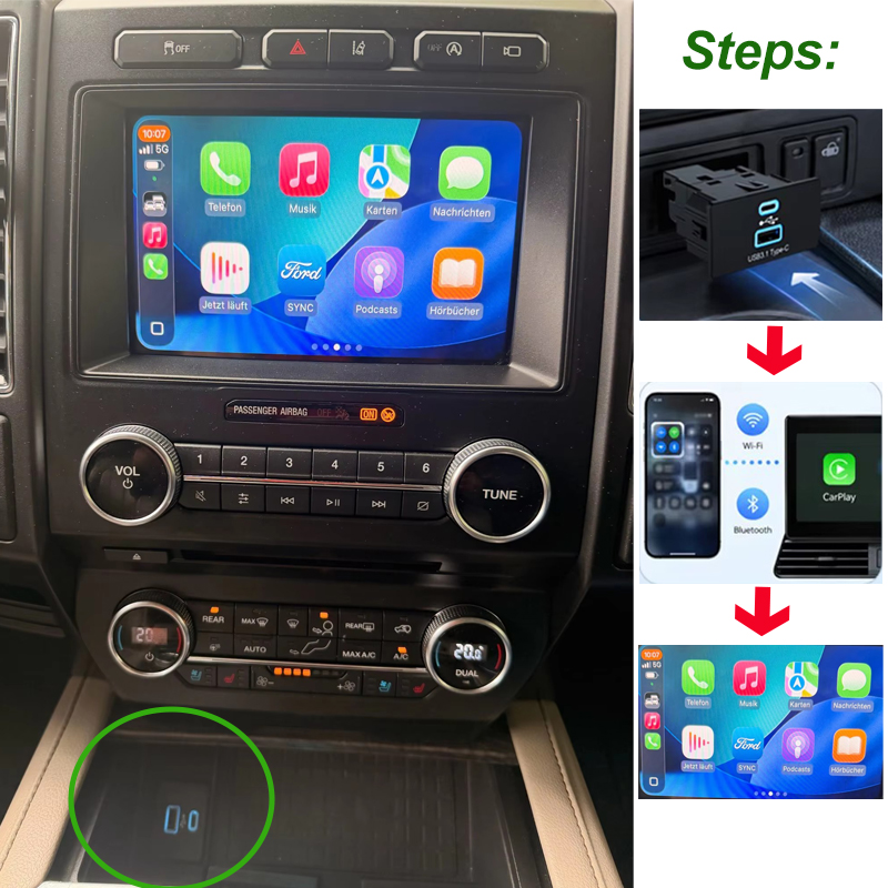 Wireless Carplay USB HUB For F - Usb C Hub 评论和价格