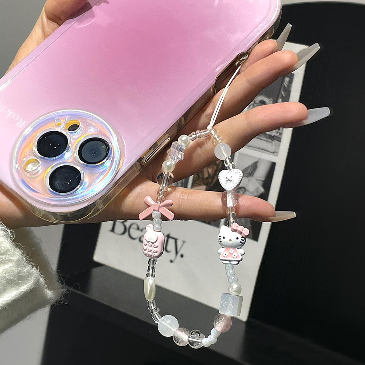 Ins Sweet Kawaii Hello Kitty   - Phone Accessories Crochet 评论和价格
