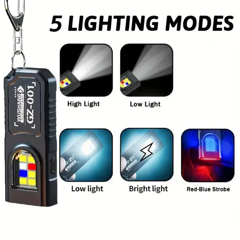 Powerful Mini COB LED Keychain - Type C Adapter 评论和价格