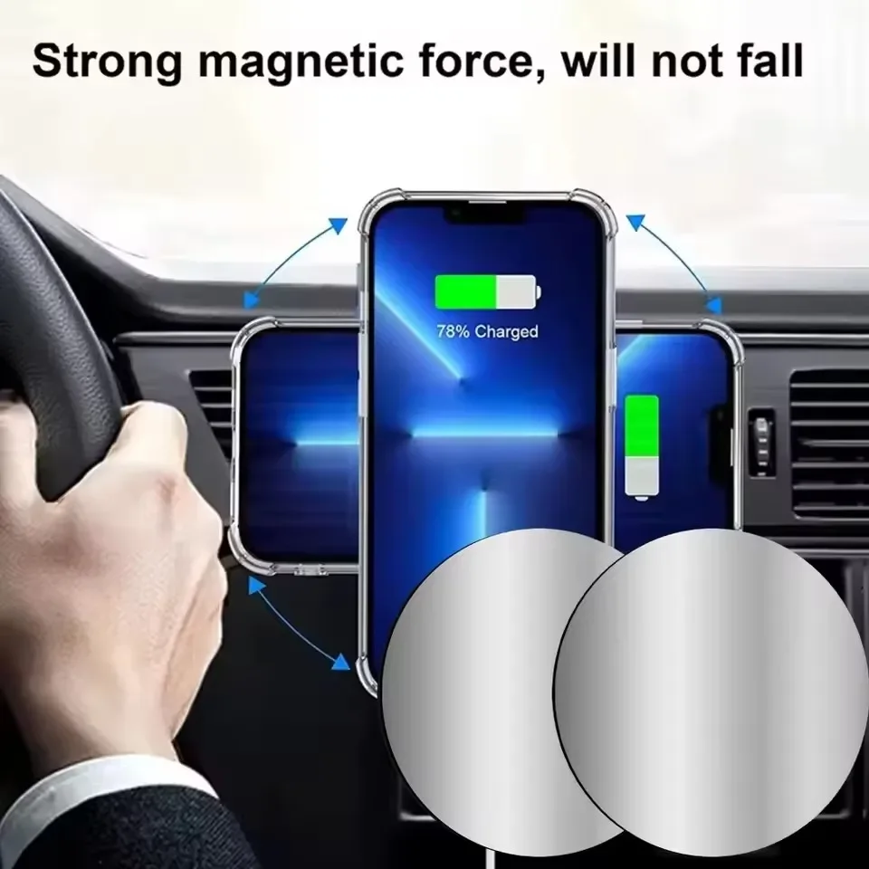 1-5PCS 8CM Magnetic Metal Plat - Phone Accessories Website 评论和价格