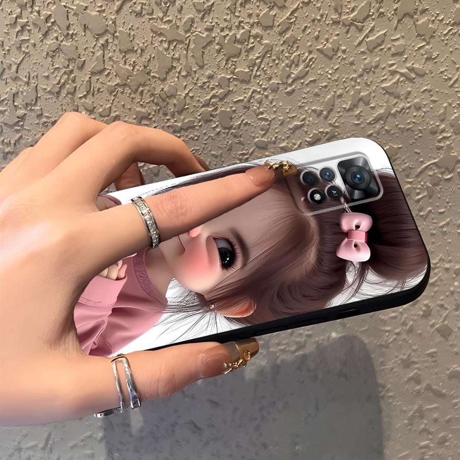 Cartoon Girl Pattern Funda Pho - Xiaomi Phone Accessories 评论和价格
