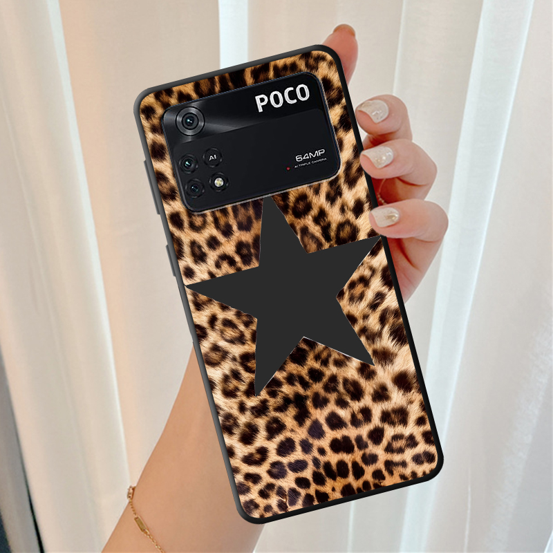 Leopard Print Star Art Case fo - Xiaomi Phone Accessories 评论和价格