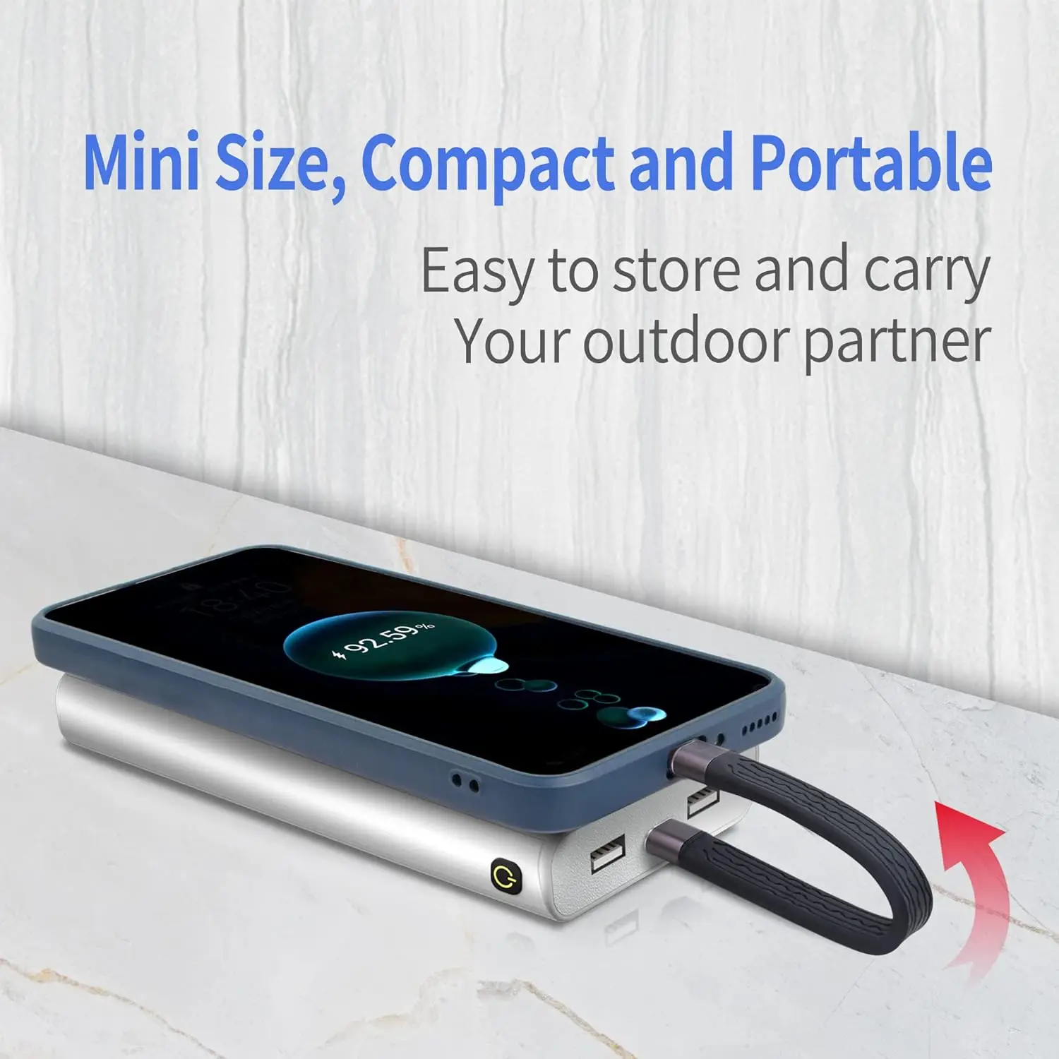 Portable Type-C USB4 40Gbps Da - Power Bank Slim 评论和价格