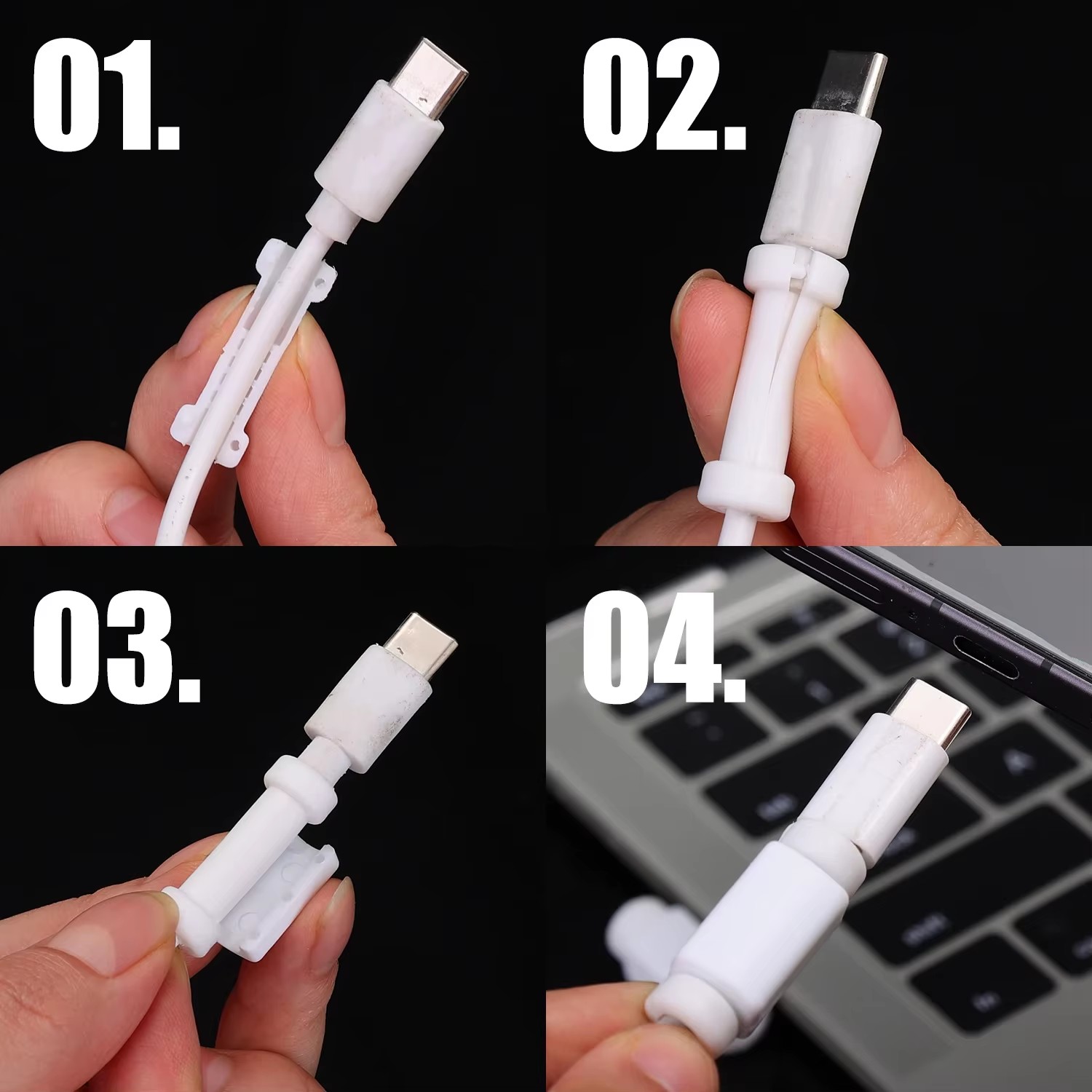 Anti Break Cable Protector Sof - Type C Adapter 评论和价格