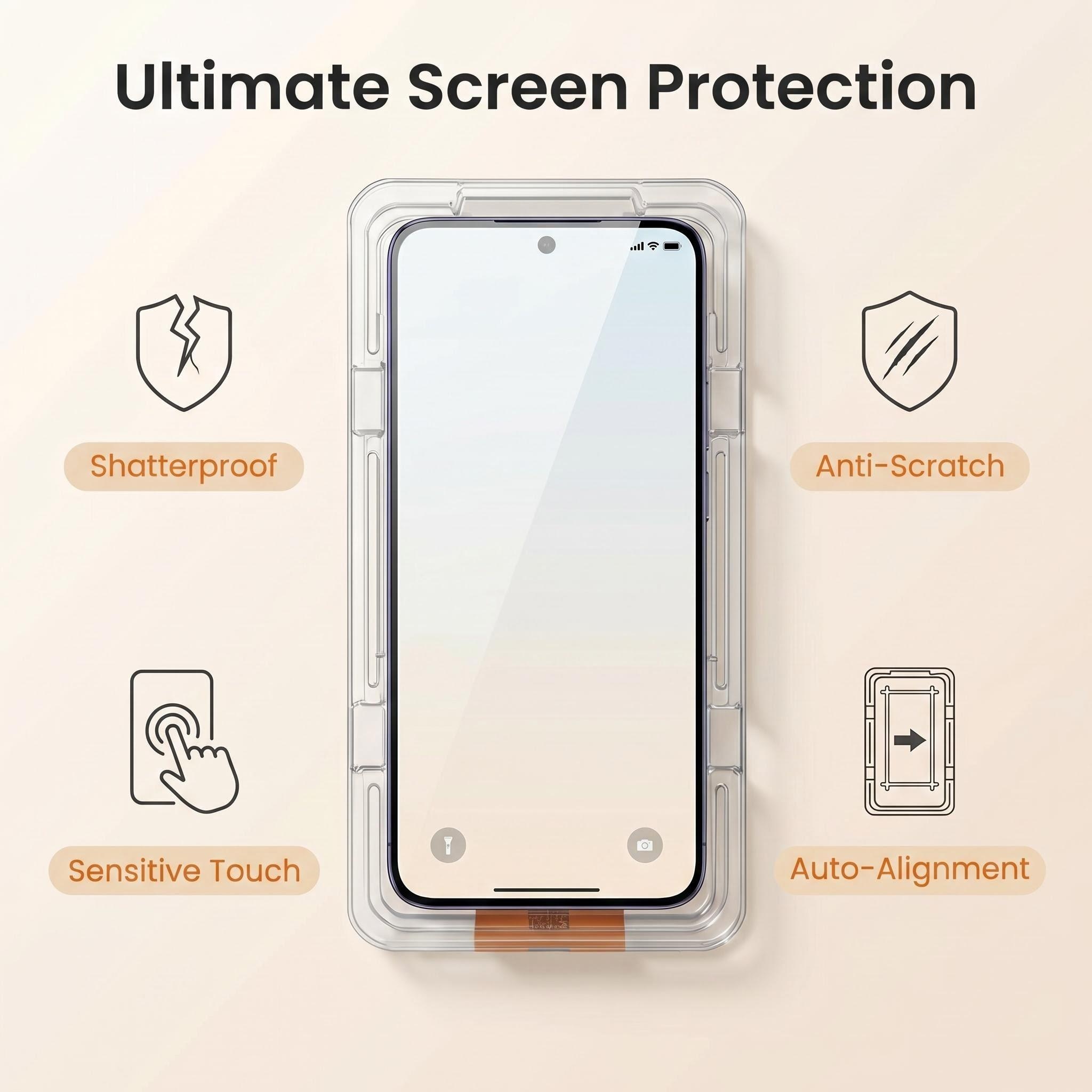 2Pack 4K Dust Free Tempered Gl - Phone Accessories Online Store 评论和价格
