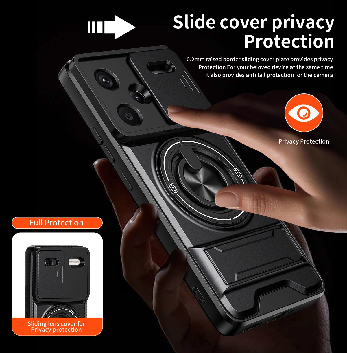 Lens Slide Camera Phone Case f - Phone Accessories Website 评论和价格